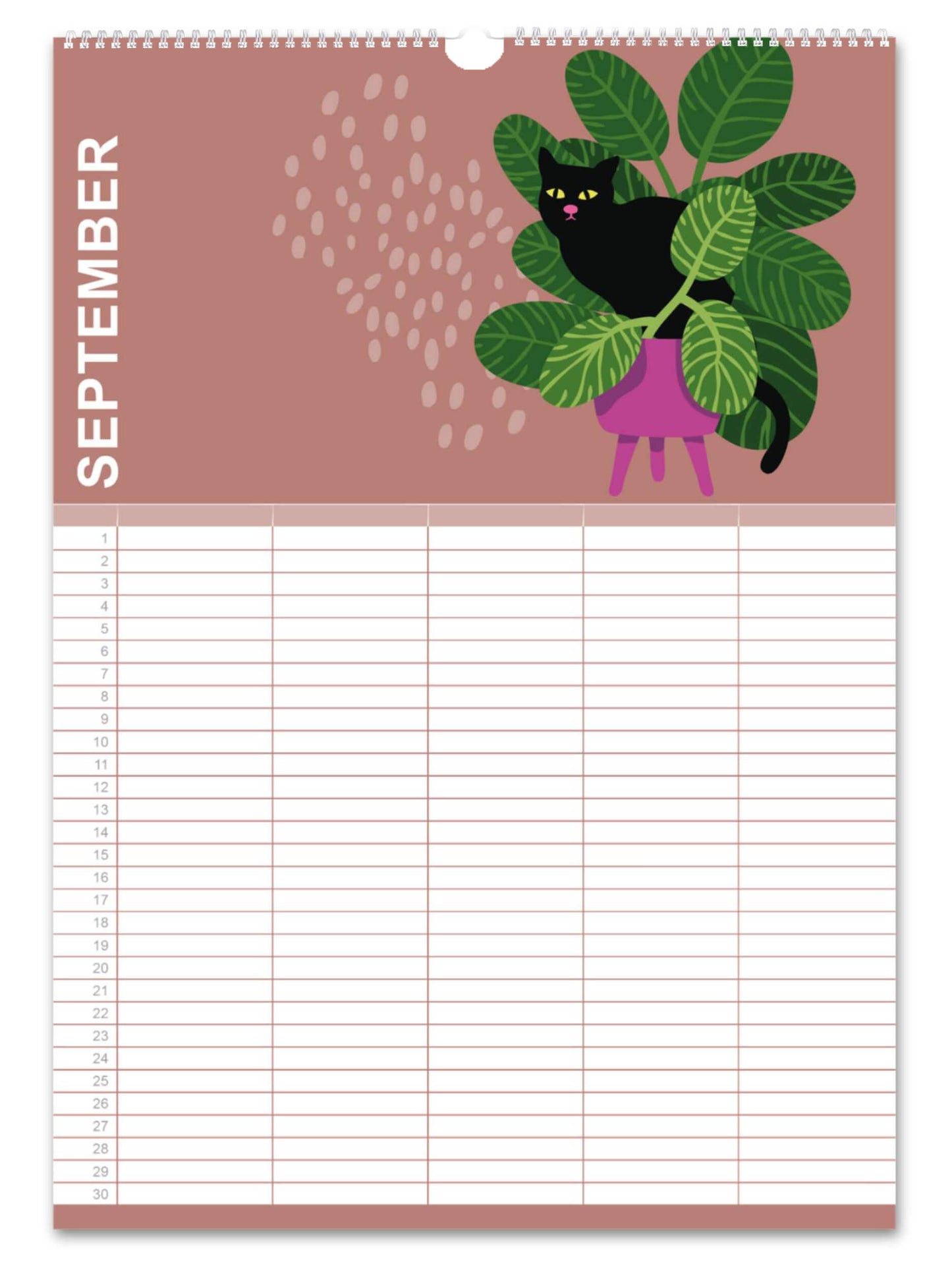 Black Cats Family Planner (perpetual)